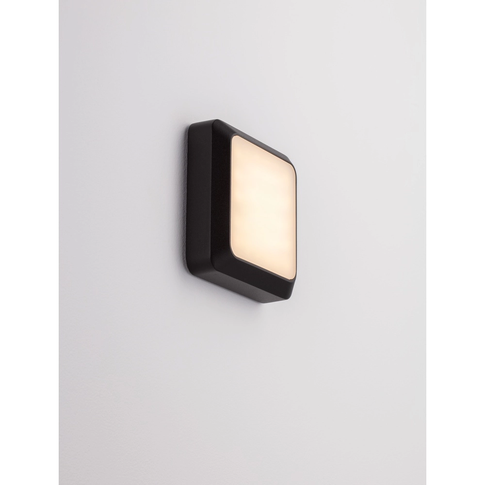 Vierkante wandlamp Appia antraciet Lyora 5212017449580