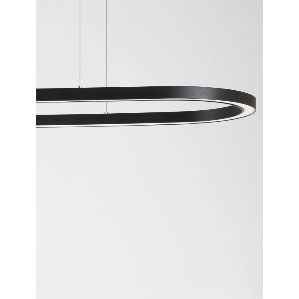 Ovale hanglamp Cuppe zwart Lyora 5212017438492