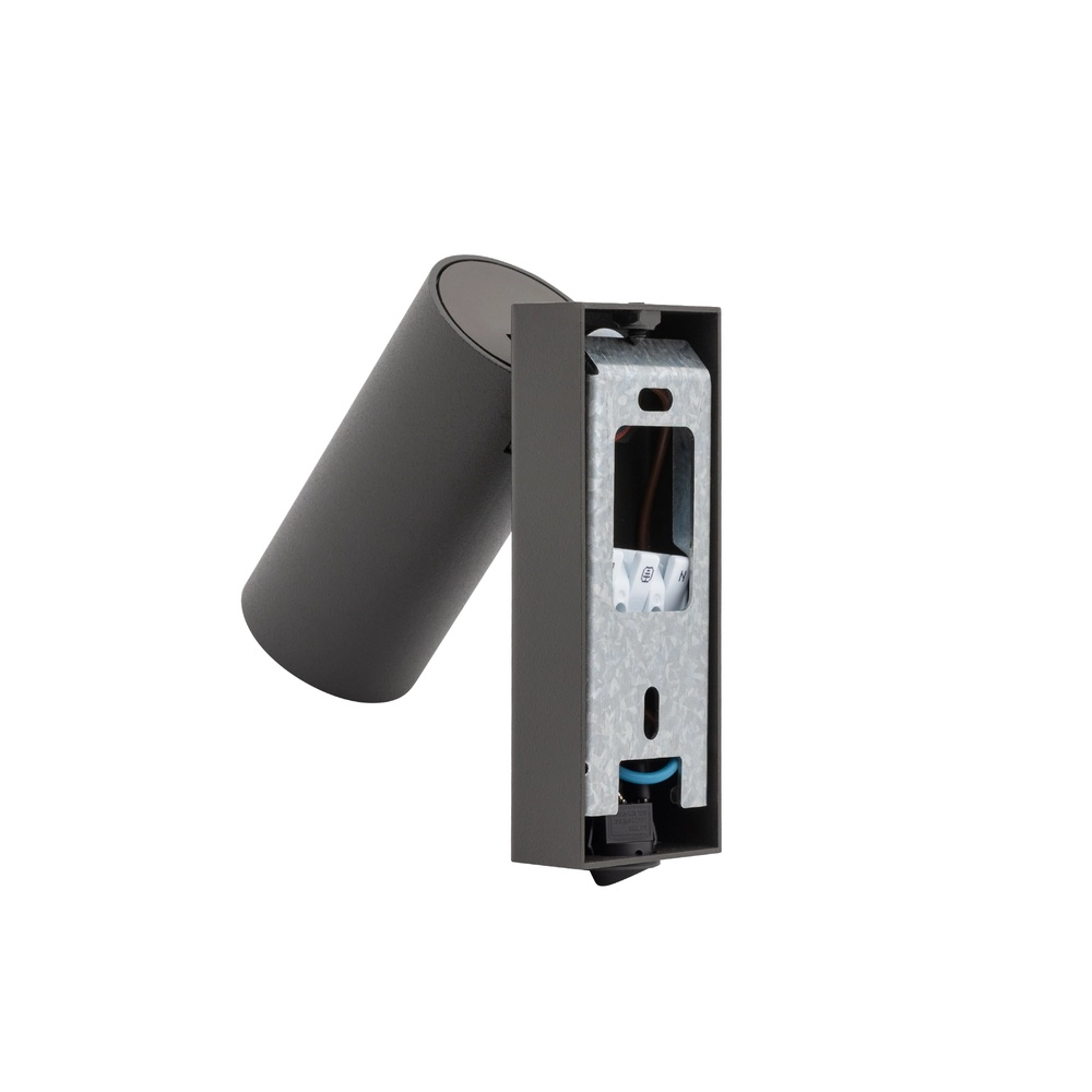 Richtbare spot Fourty met schakelaar - donkergrijs Lyora 5903139117661