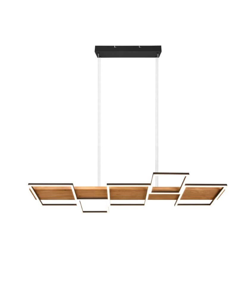 Houten led hanglamp Harper Trio 4017807524963