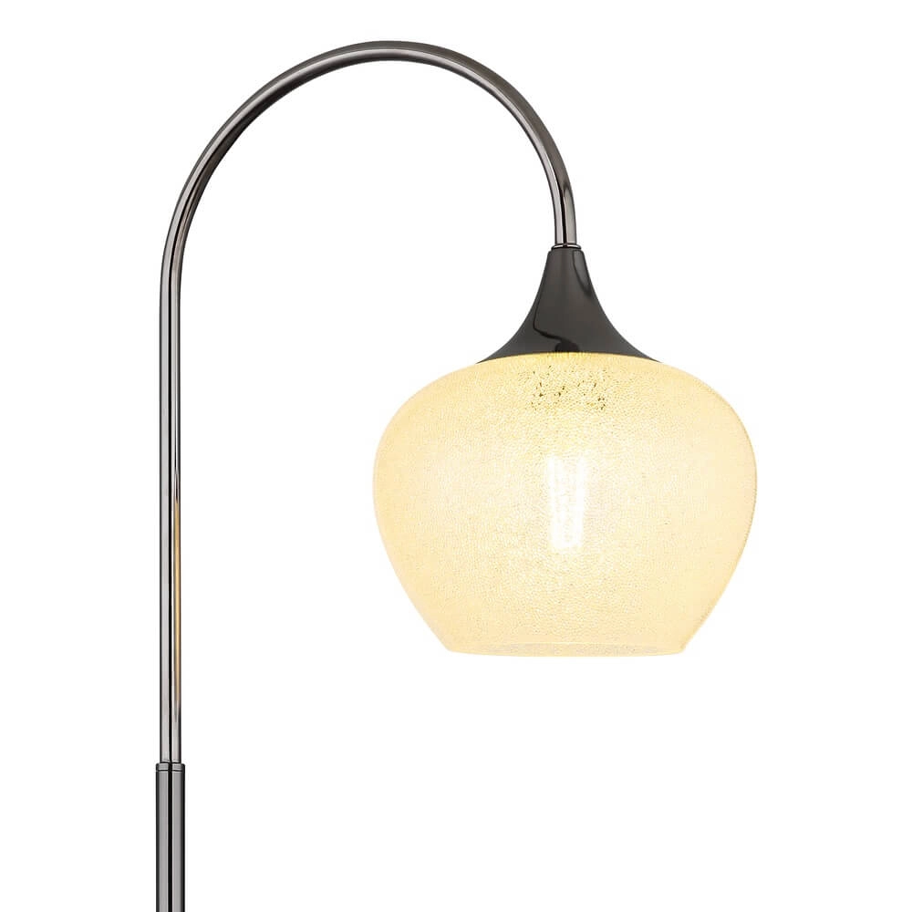 Antraciet vloerlamp Maxy met wit glas enkel Globo 9007371459186