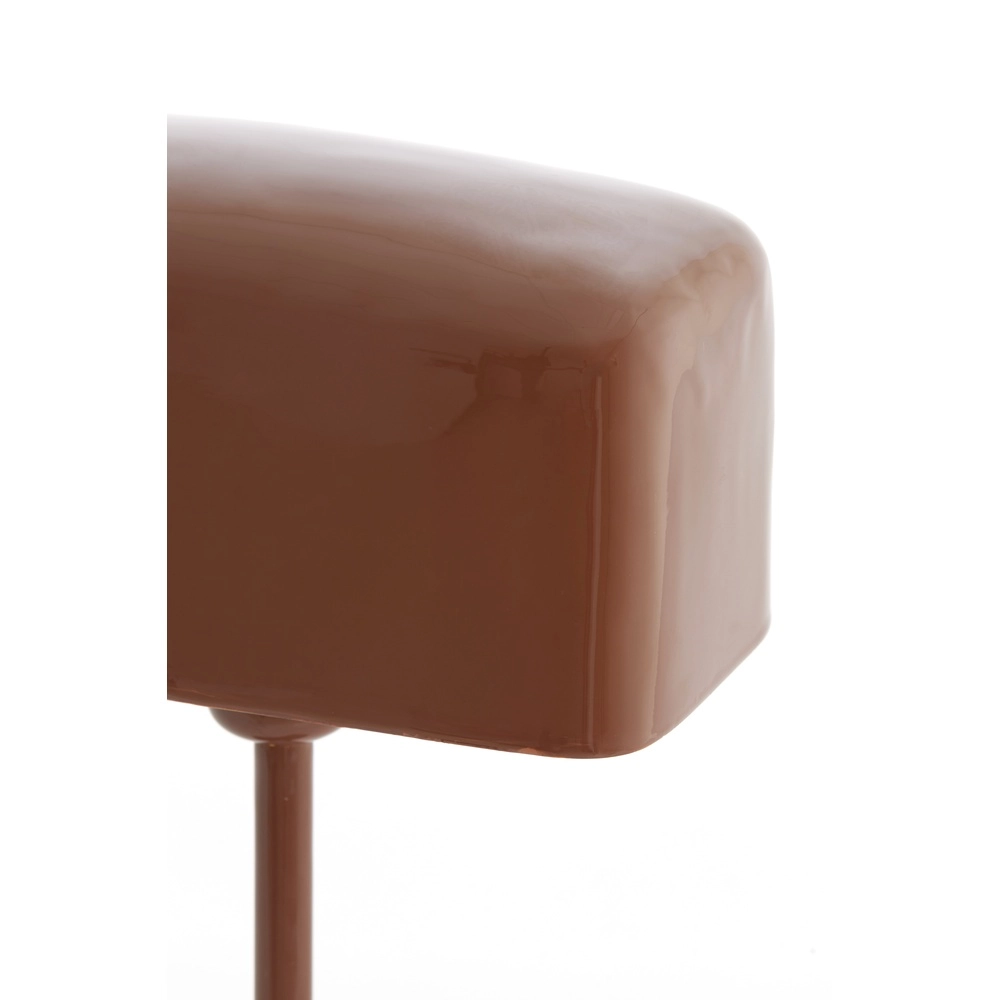 Nachtkastlamp Elenie 25x13cm - glans rood-bruin Light & Living 8717807818852