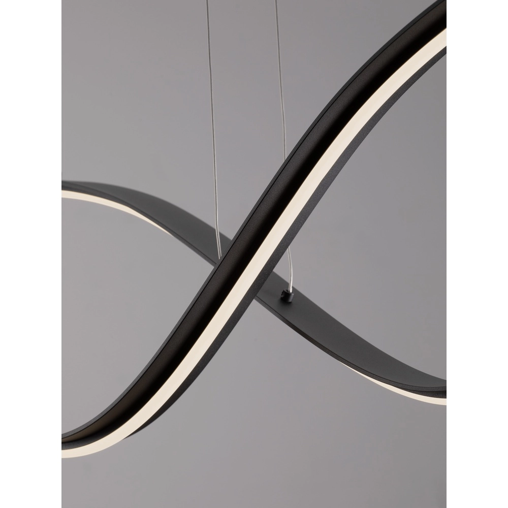 Hanglamp krul Brio zwart Lyora 5212017479839