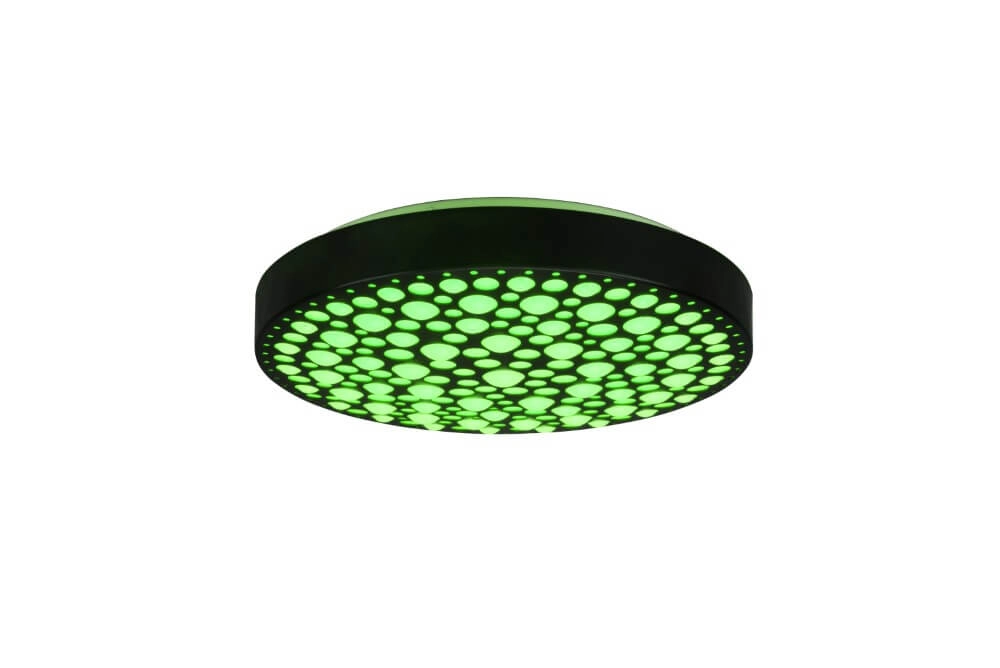 RGB led plafondlamp Chizu Ø 40cm - zwart Trio 4017807538328