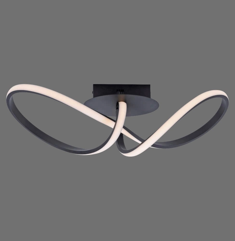 Design plafondlamp Maria zwart Just Light 4043689975777