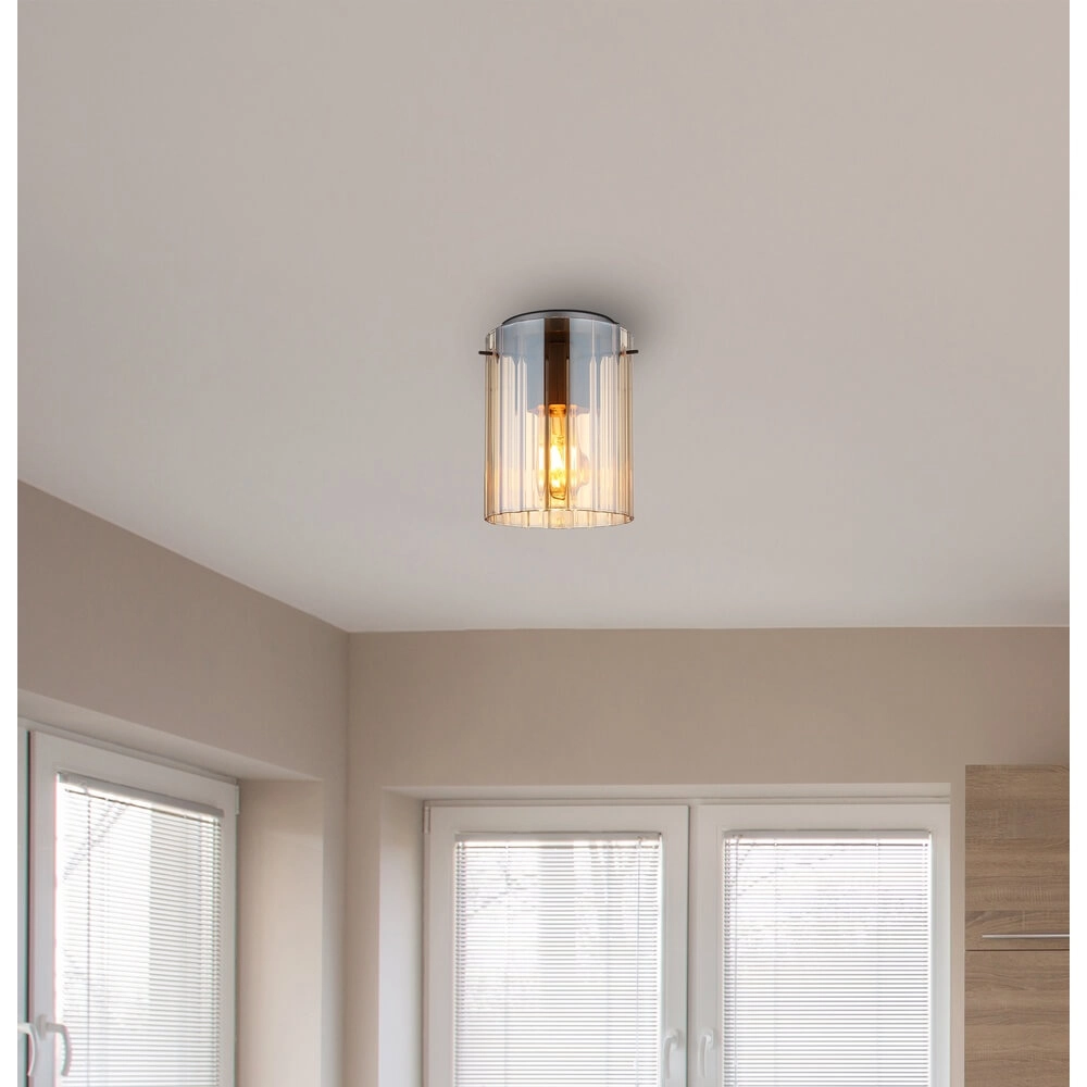Plafondlamp Tulivar design amber glas Globo 9007371459667
