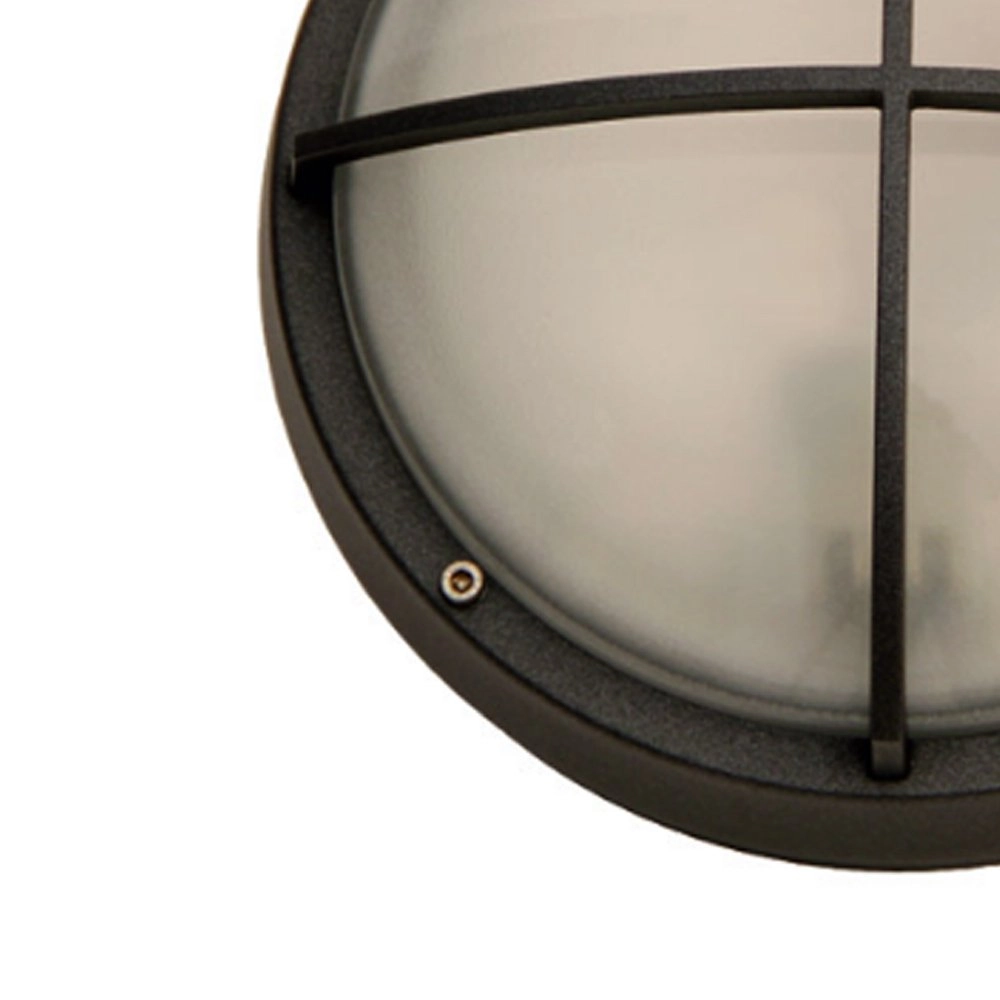 Ronde buitenlamp Docks 26cm grafiet grijs Franssen 8010789052116