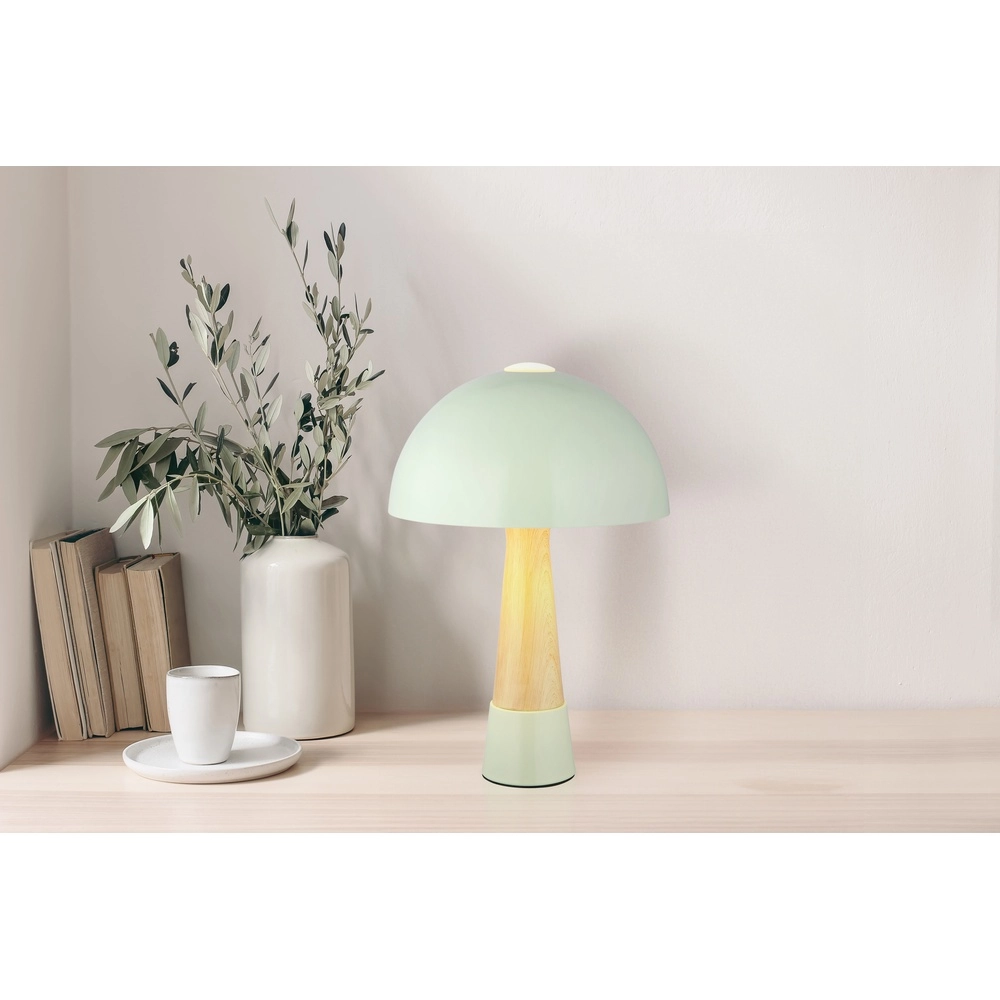 Unieke tafellamp Paulin Ø 25cm groen Globo 9007371513802