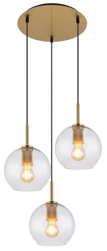 Vide hanglamp Adara met glazen kappen Vide hanglamp Adara met glazen kappen