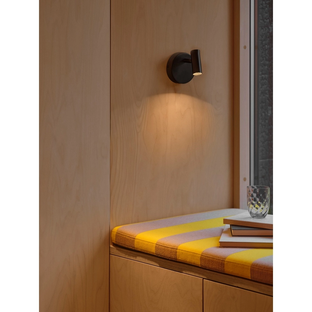 Led leeslampje Omari zwart