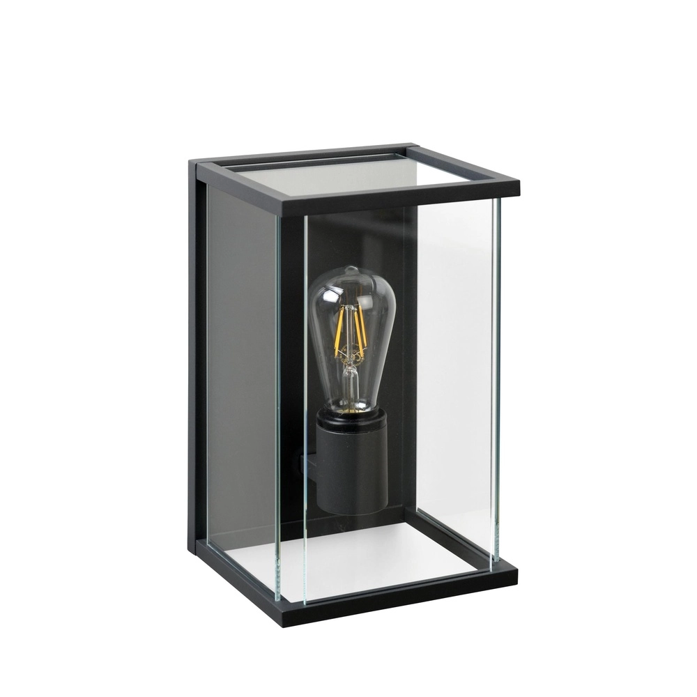 Strakke wandlamp Claire enkel antraciet