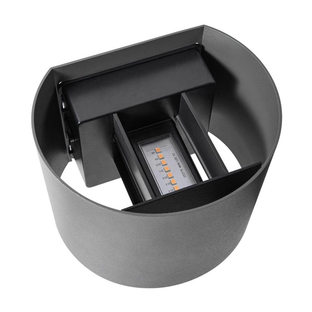Ronde opbouwspot Milda antraciet Nordlux 5704924017742
