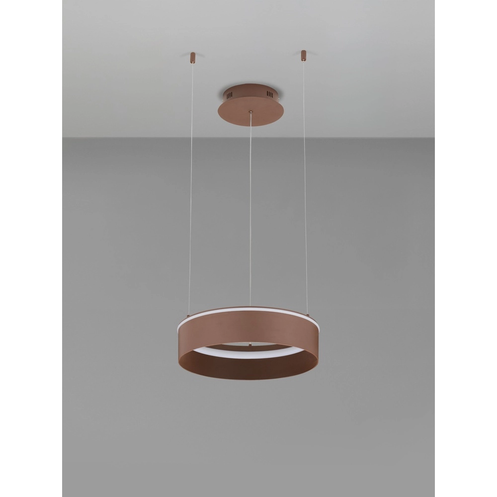 Moderne hanglamp Olivia bruin Ø 40cm Lyora 5212017494238