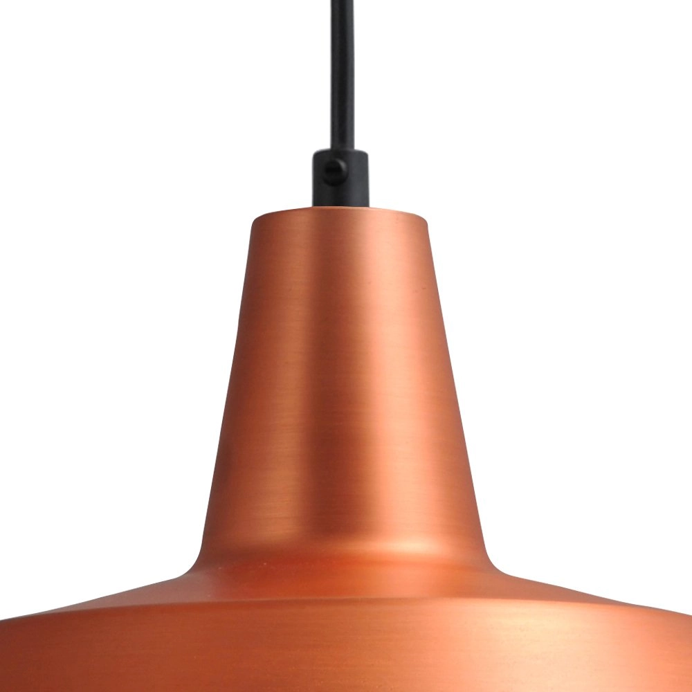 Roodkoperen hanglamp retro Industria 25 roodkoper met zwart Masterlight 8718121237602