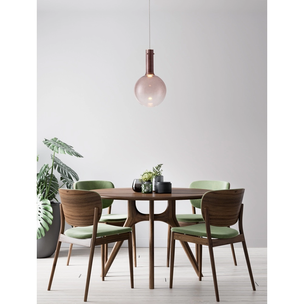Pendant lamp Nostos brown glass Lyora 5212017449047