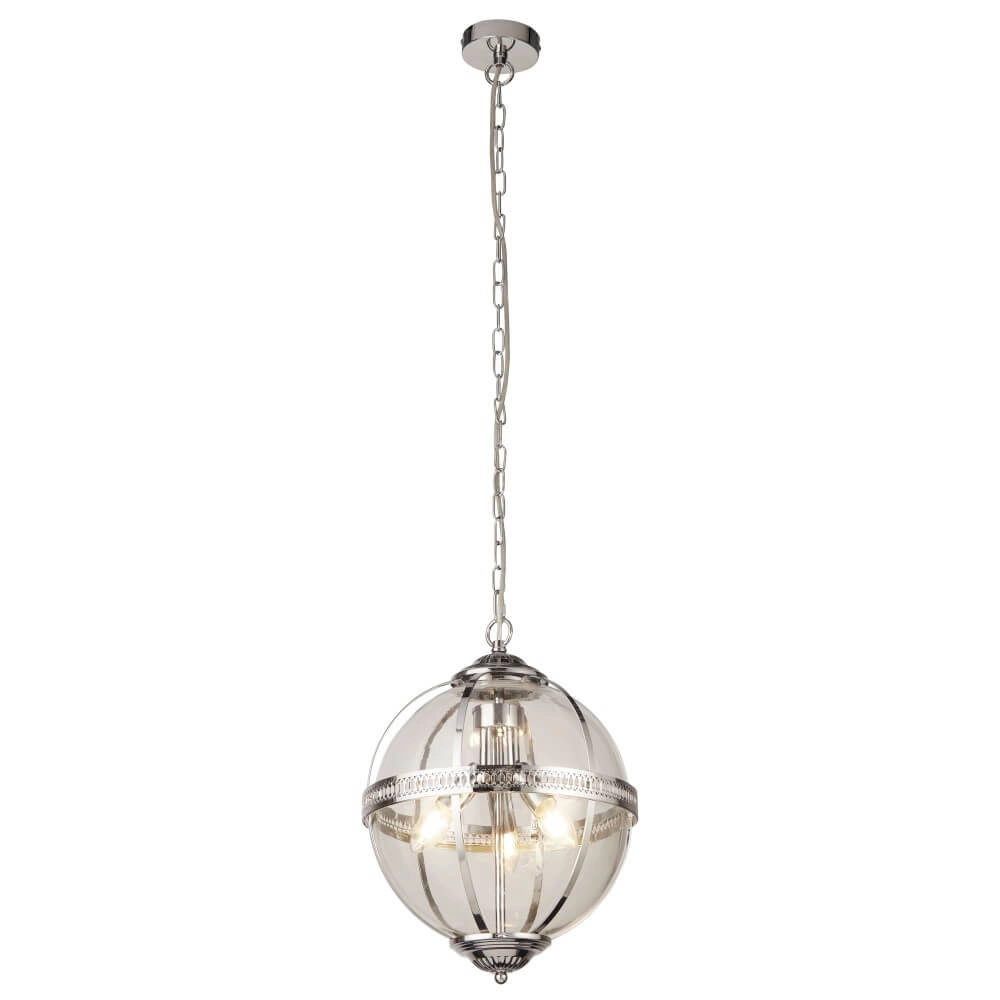 Klassieke hanglamp Coronet chroom Searchlight 5053423243061