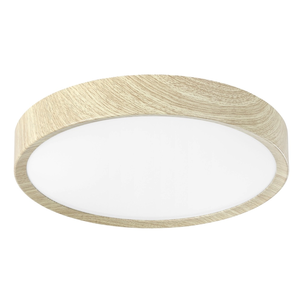 Led plafondlamp Musurita houtlook - Ø 34cm