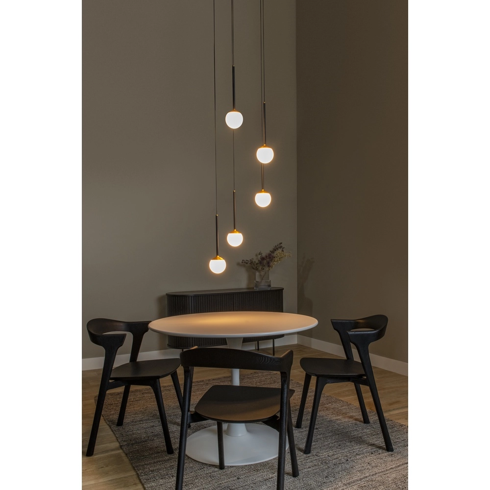 Design hanglamp Calina 5-lichts met witte bollen Premium by Lucide 5411212242013
