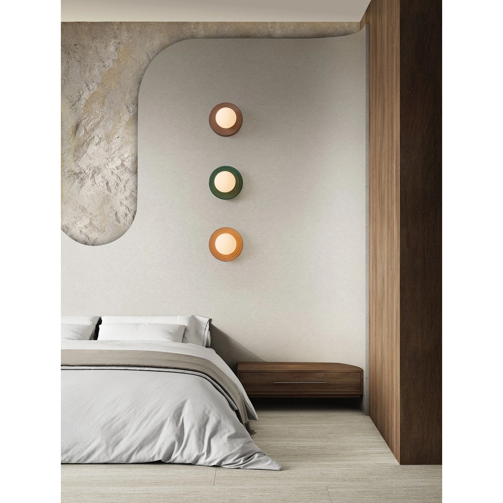 Wandlamp Orbique groen Ø 16cm Lyora 5212017483928