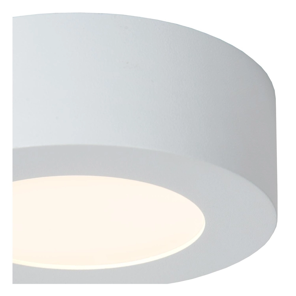 Plafonniere Brice-Led Ø 11,7cm - IP44 wit Lucide 5411212281289