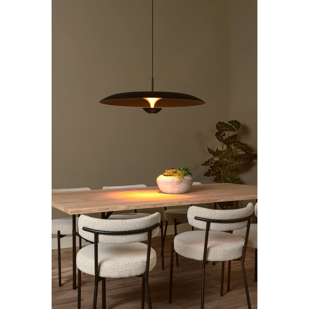Design hanglamp Kenneth zwart Ø 80cm Premium by Lucide 5411212410450