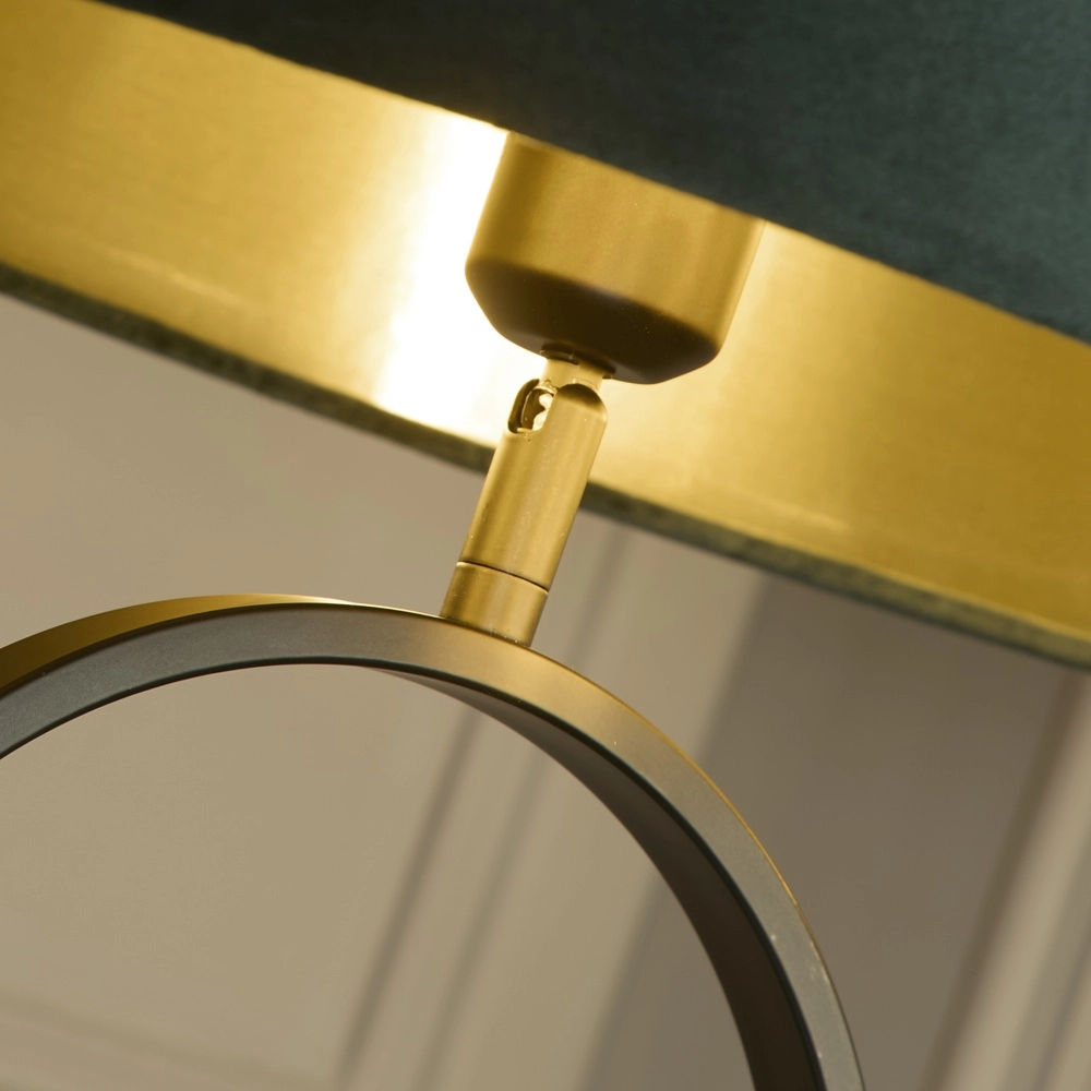 Vloerlamp Modish zwart met groene kap Searchlight 5053423307558