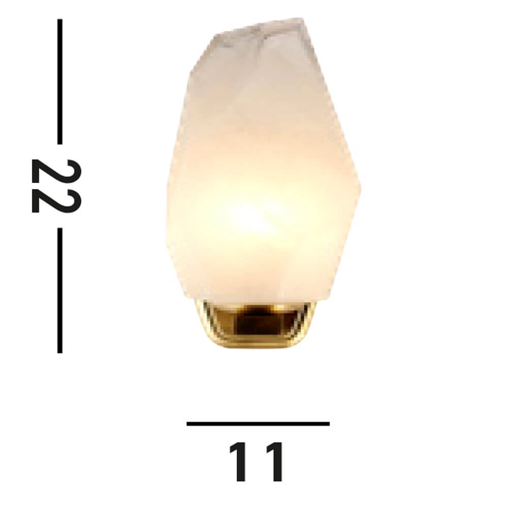 Wandlamp Rocky met wit glas Searchlight 5053423264257