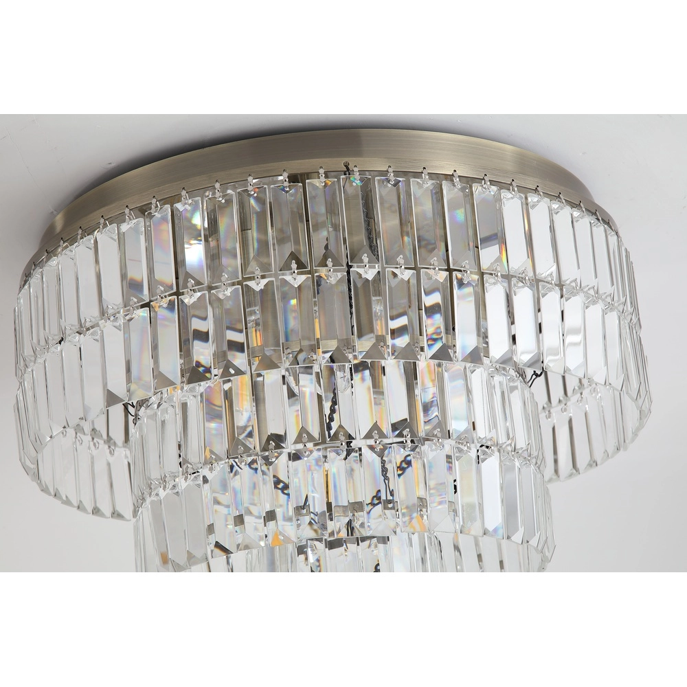 Plafondlamp Empire antiek messing Ø 50cm Searchlight 5053423304021