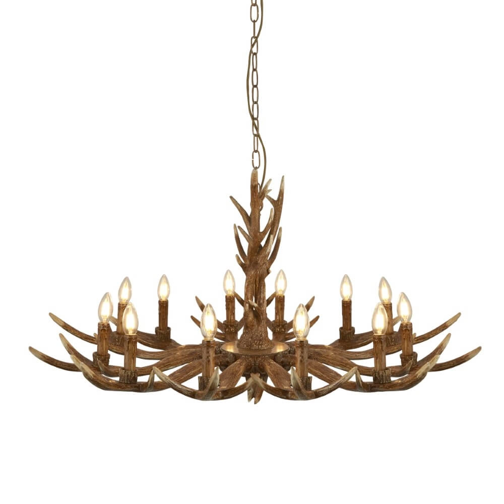 Houten hanglamp Stag Ø 108cm Houten hanglamp Stag Ø 108cm