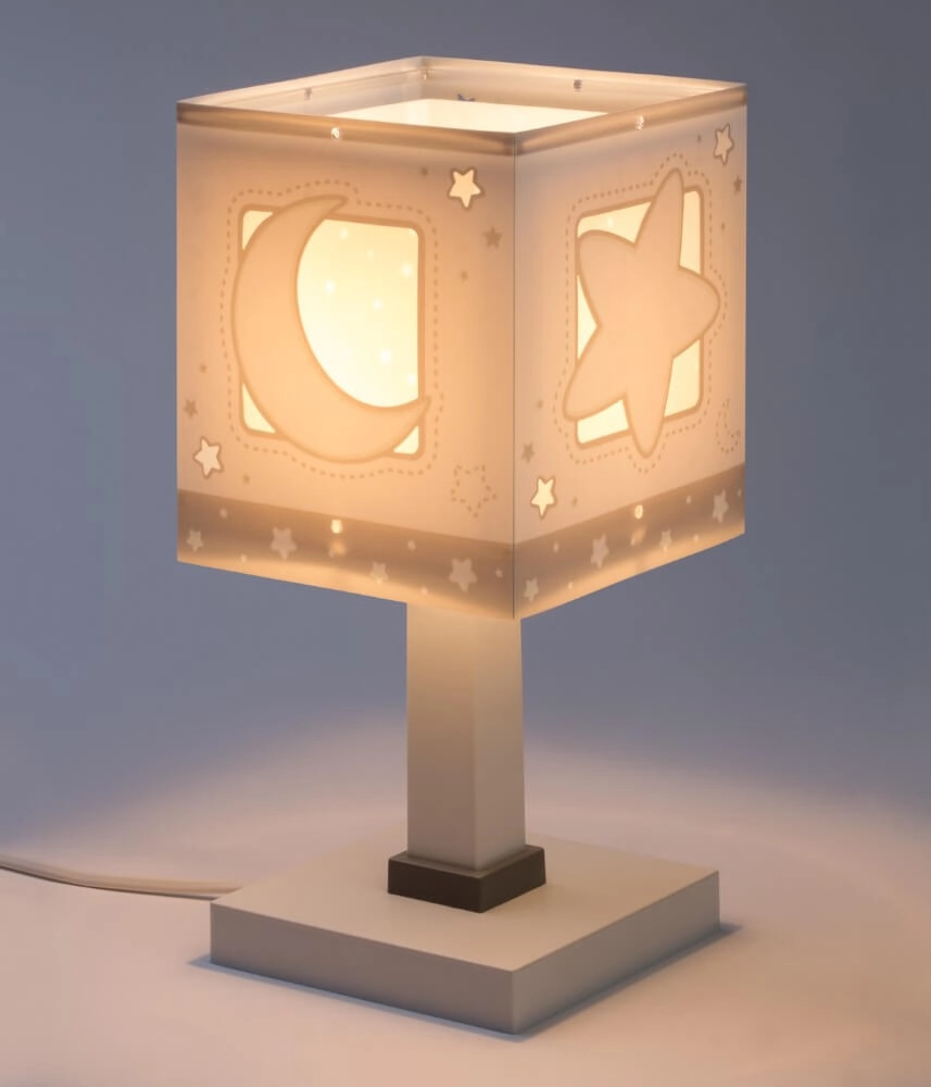 Kinderkamer tafellamp Moonlight soft grijs Dalber 8420406632315