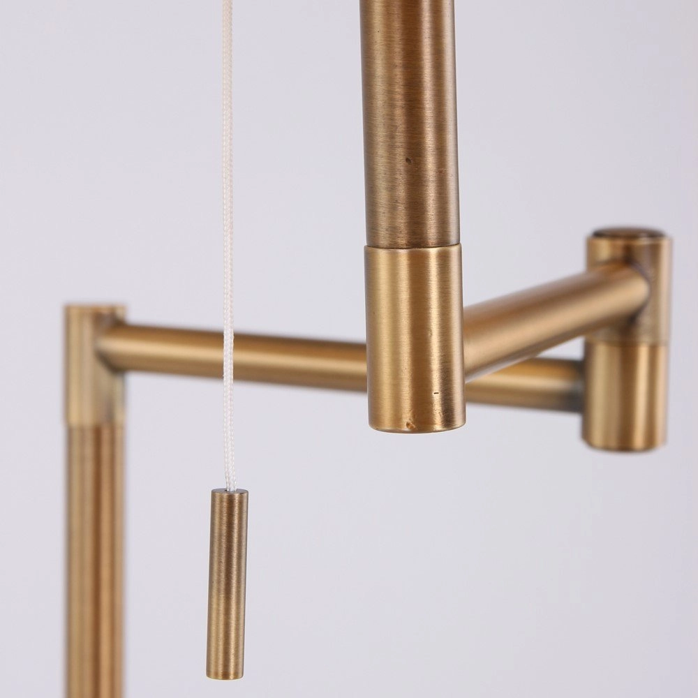 Vloerlamp Mexlite 154cm bronsbruin met witte kap Steinhauer 8712746048087