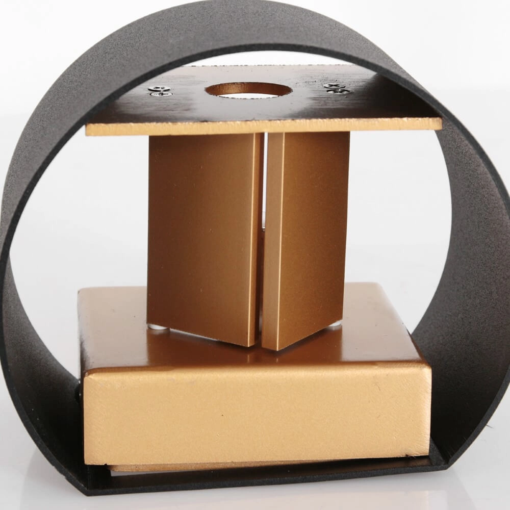 Ronde zwarte wandspot Muro up en down Steinhauer 8712746152616