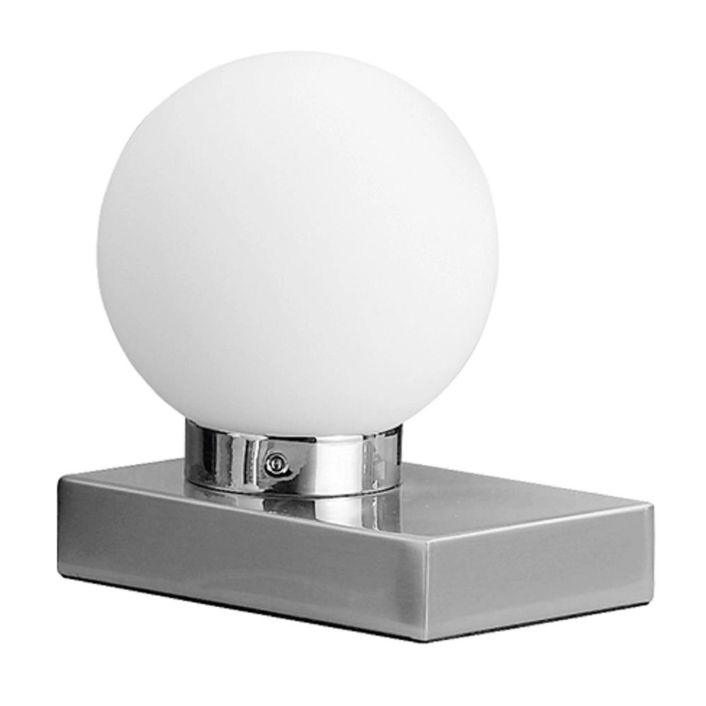 Rond tafellampje Davi ll chroom