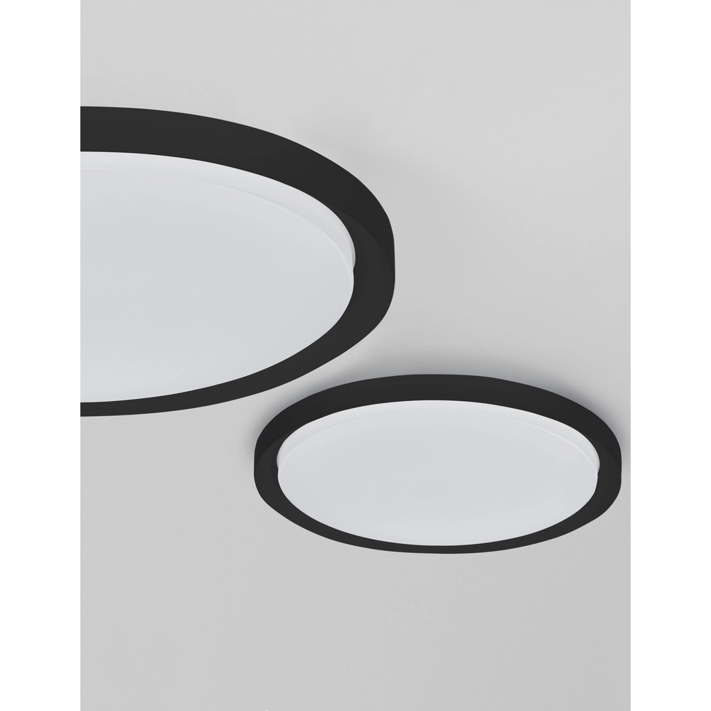 Plafonniere Troy zwart Ø 56cm Lyora 5212017425812