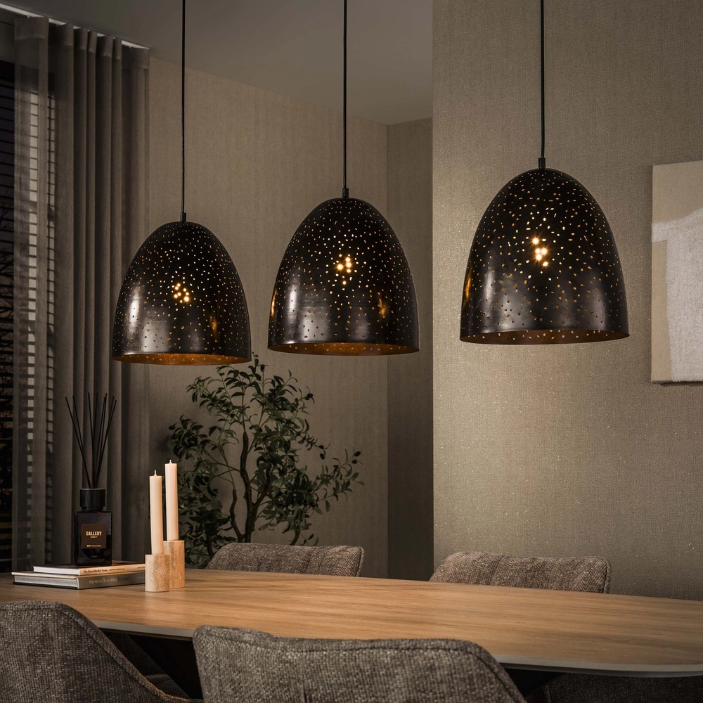 Eetkamer hanglamp Kosmos 3L - E27 - Urban bruin