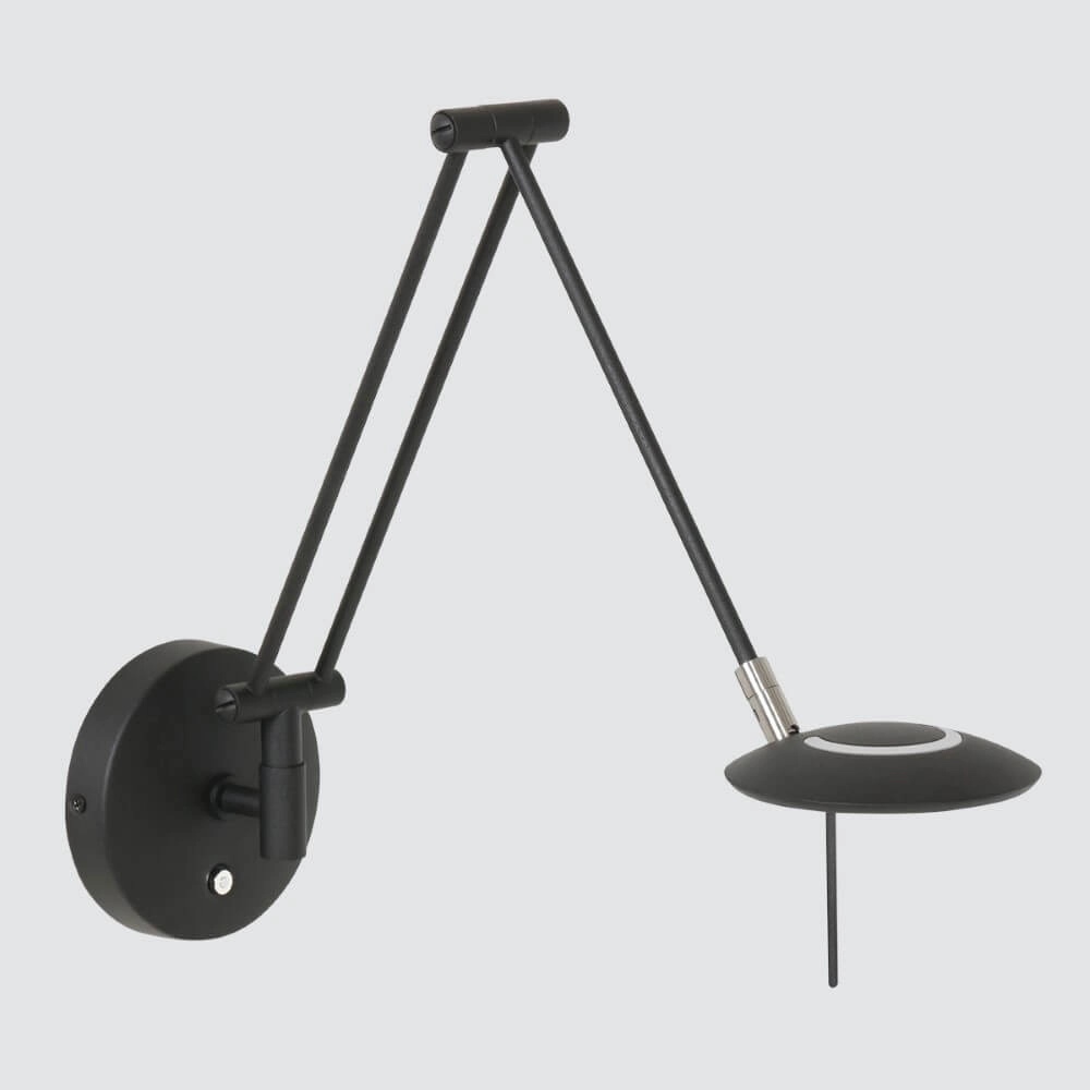 Zwarte leeslamp Zodiac LED voor aan de wand Steinhauer 8712746127331