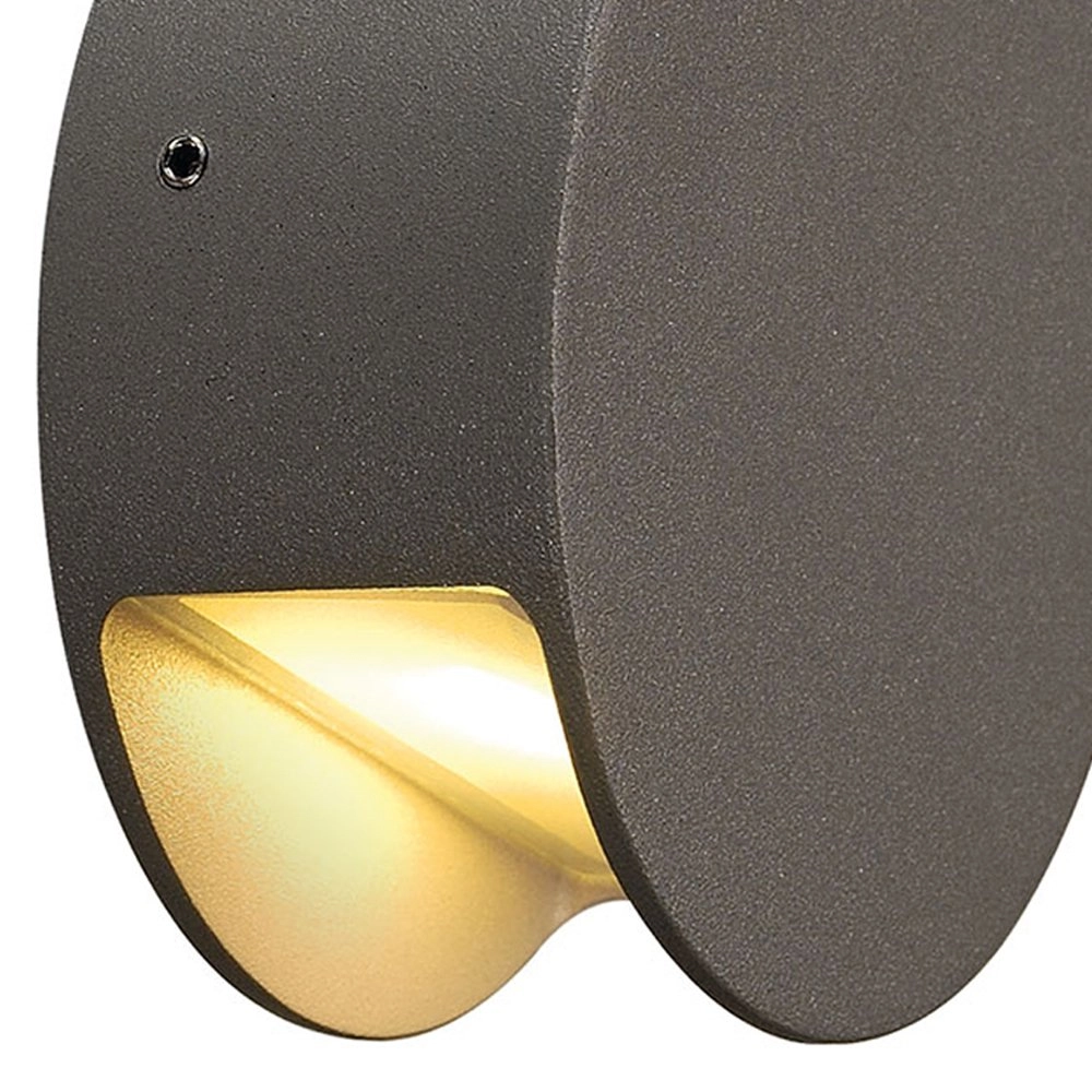 Wandlamp Pema Down 9cm antraciet SLV 4024163150668
