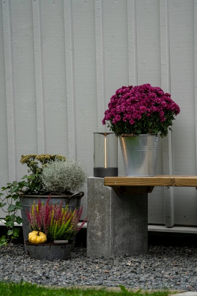 Oplaadbare lamp Edison M antraciet KonstSmide 7318307848373