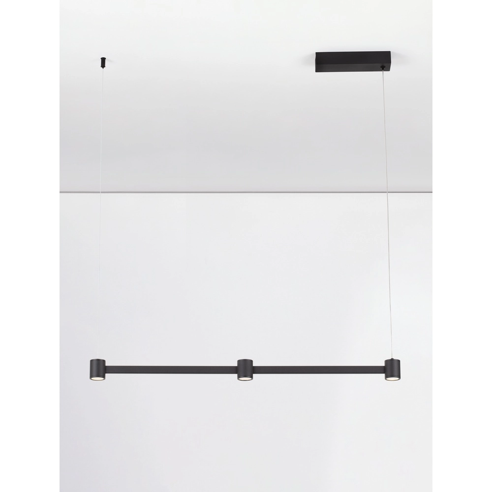 Design hanglamp Puize 3-lichts zwart Lyora 5212017448576