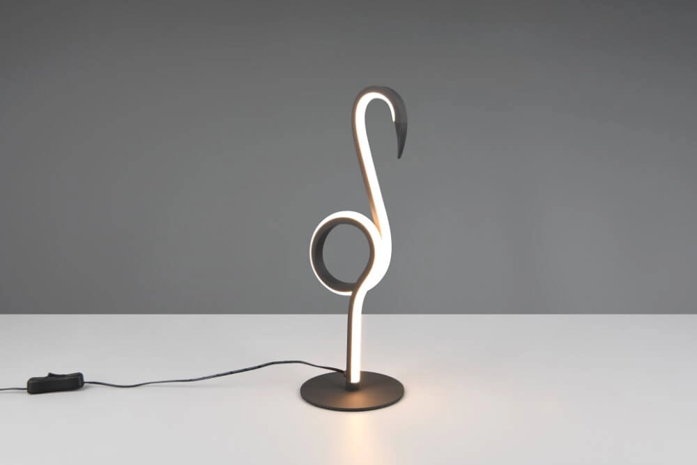 Zwarte flamingo led tafellamp Ingo Trio 4017807613698