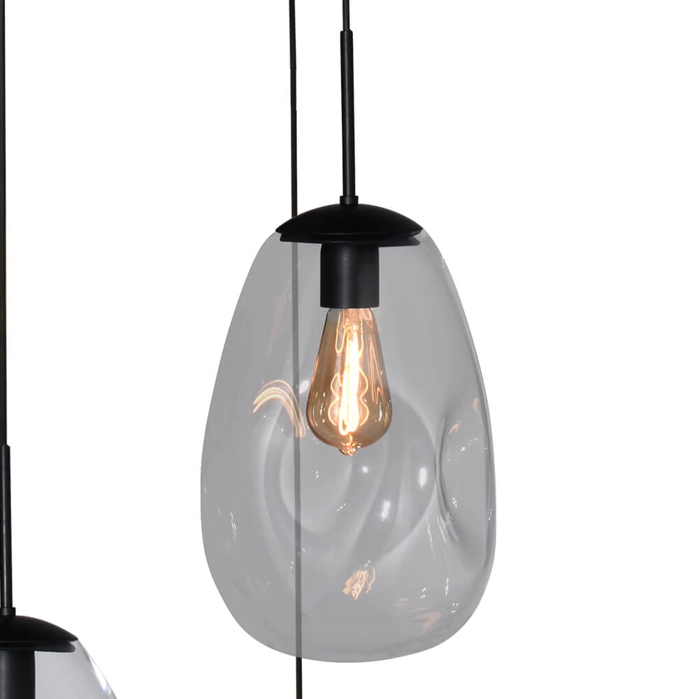 Vide hanglamp Lava 5x helder glas Masterlight 8718121286525