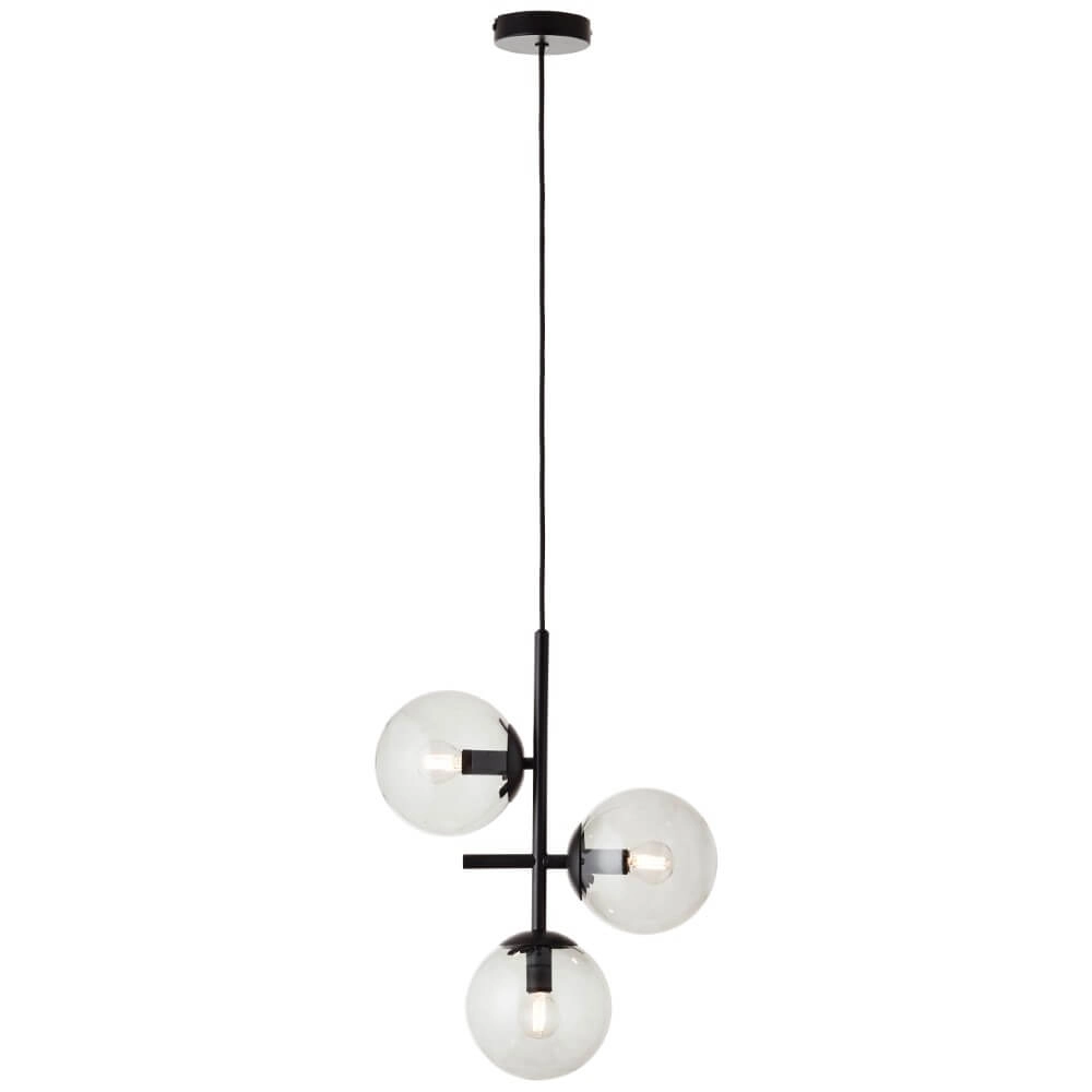 3-lichts hanglamp Ariol zwart