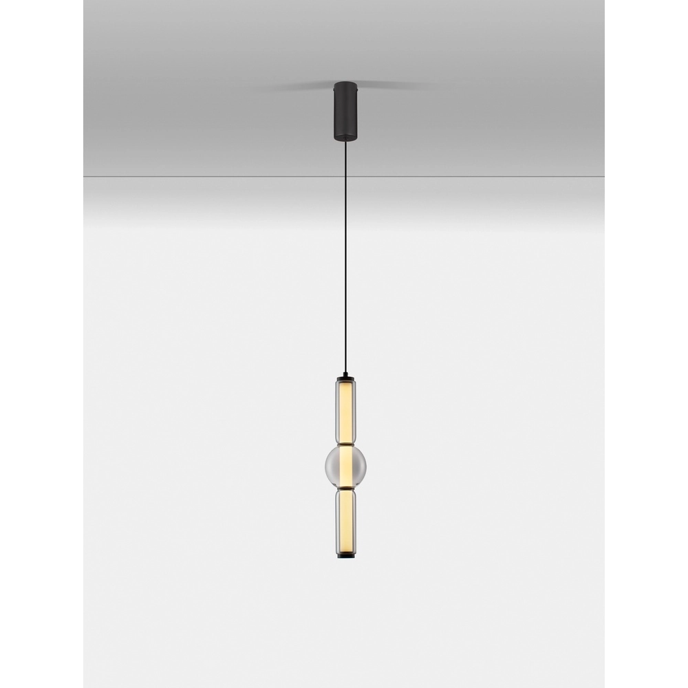 Hanglamp Ulon 1-lichts smoke glas