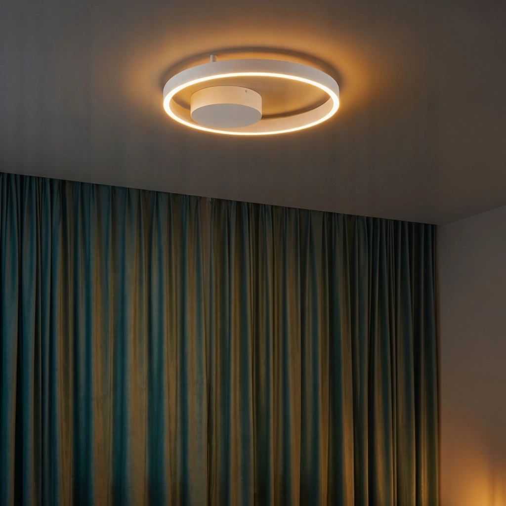 Plafondlamp Hedra rond Ø 40cm wit