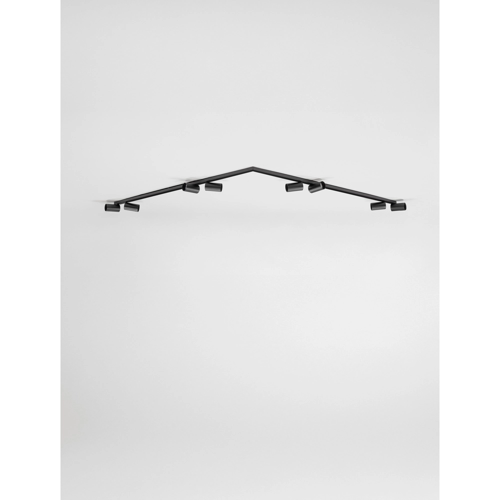 8-lichts plafondlamp Oso zwart Lyora 5212017465122