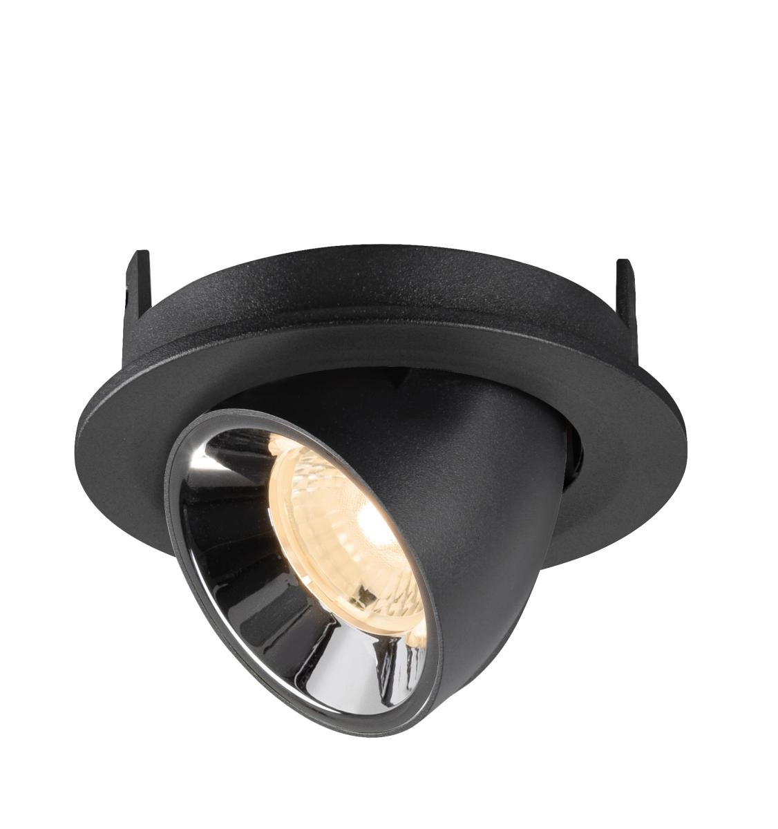 Inbouwspot Numinos Gimble S zwart/chroom 2700K - 40gr SLV 4024163313704