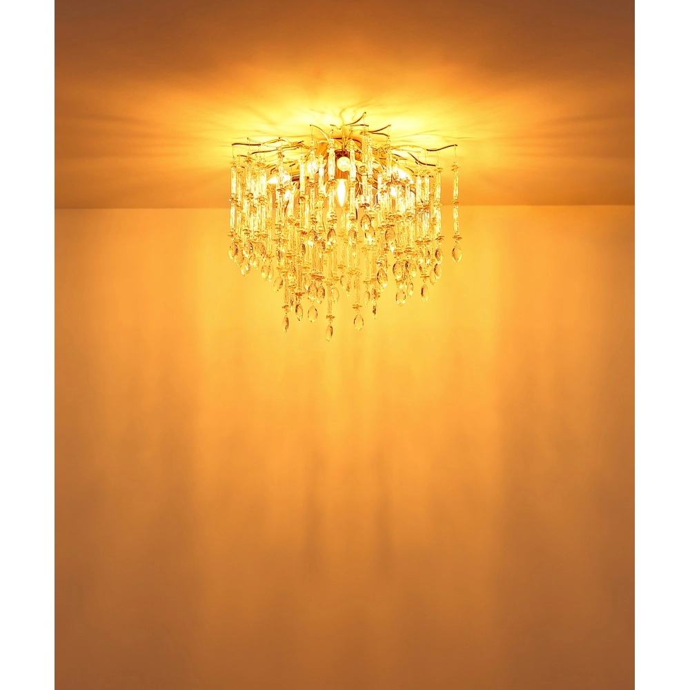 Plafondlamp Gloria Ø 60cm goud Globo 9007371566983