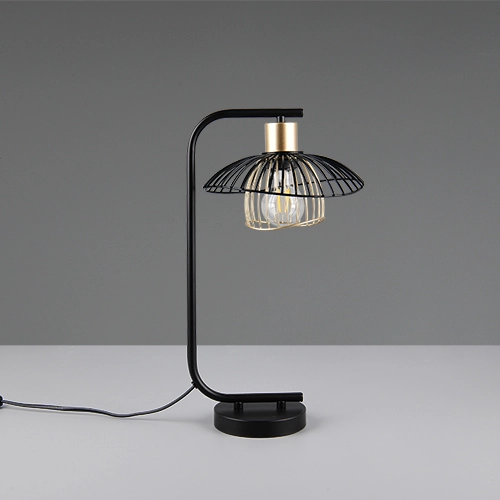 Tafellamp Lauris zwart Trio 4017807678123