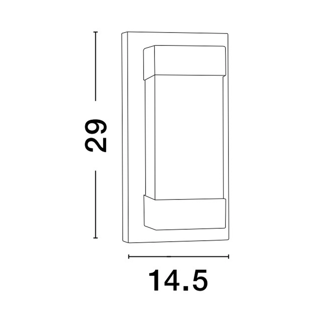 Zwarte wandlamp Leto design Lyora 5212017443458