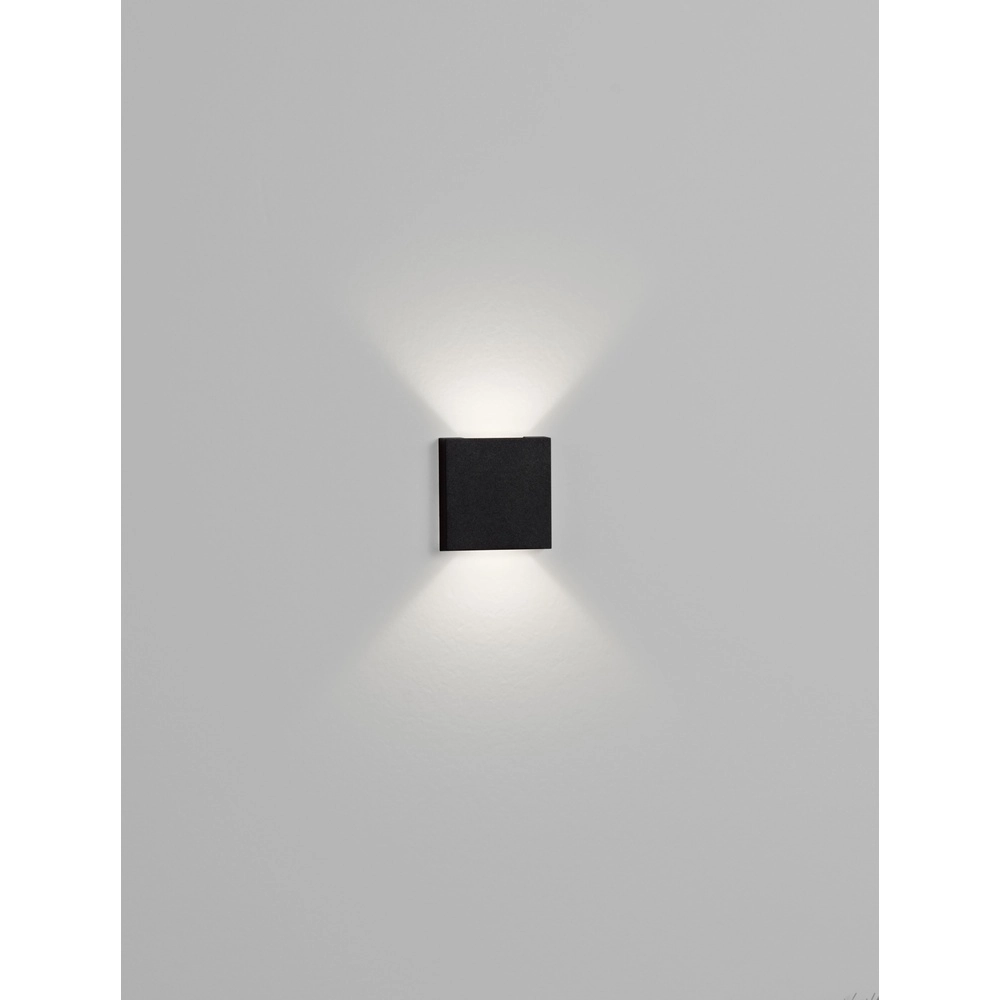 Vierkante inbouwlamp Iko zwart dubbel Lyora 5212017471734